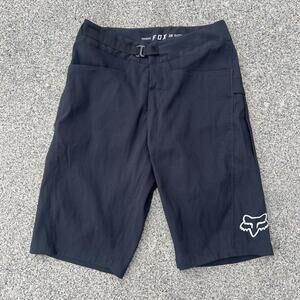 Fox Ranger Shorts Mens 28  Black Belted Performance Polyester Stretch 10” inseam